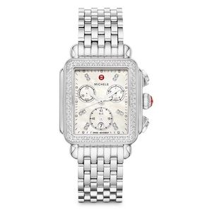 Michele Watch - Deco Chronograph 33 mm Diamond Watch